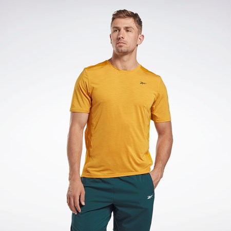 Reebok ACTIVCHILL Athlete T-Shirt Bright Ochre | TDVR-39017