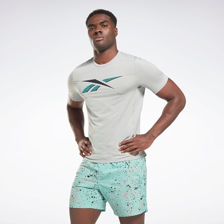 Reebok ACTIVCHILL Grafiką Athlete T-Shirt Szare | PUSK-20157