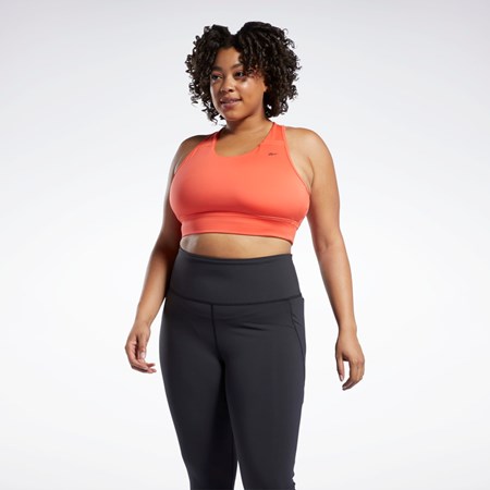 Reebok Biegania Essentials Sports Bra (Plus Size) Czerwone | AOKS-25768