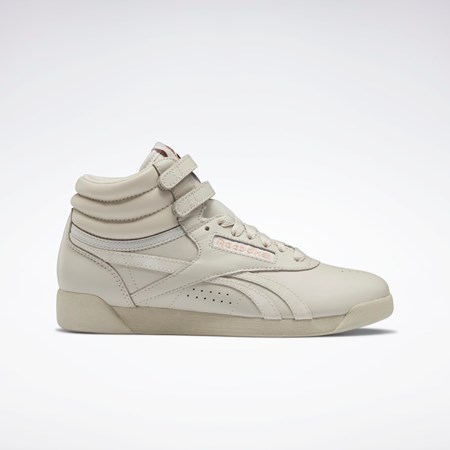 Reebok Cardi B Freestyle Hi Shoes Szare Białe | VWHT-21495