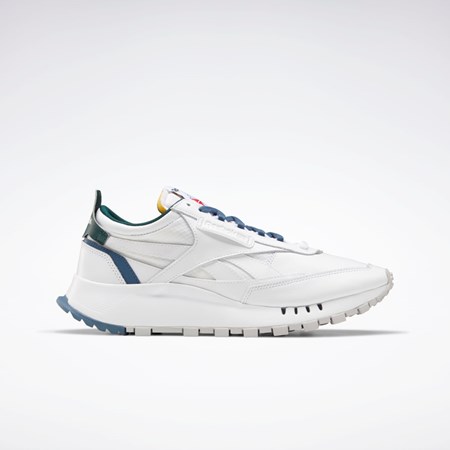 Reebok Classic Leather Legacy Shoes Białe Niebieskie Zielone | ORGW-59648