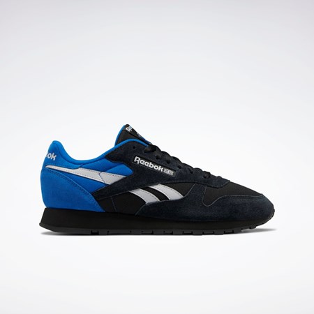 Reebok Classic Leather Make It Yours Shoes Czarne Szare Niebieskie | VJAN-62359