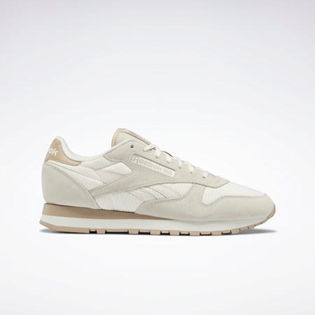 Reebok Classic Leather Shoes Beżowe | CDOB-45326