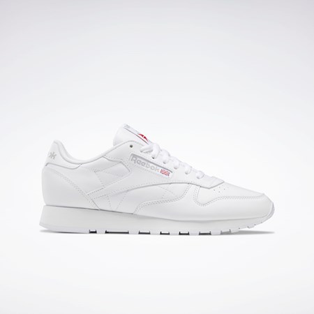 Reebok Classic Leather Shoes Białe Białe Szare | UICM-63582