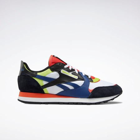 Reebok Classic Leather Shoes Białe Czarne Czerwone | GERX-71564