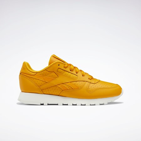 Reebok Classic Leather Shoes Bright Ochre / Bright Ochre / Chalk | IANL-72103