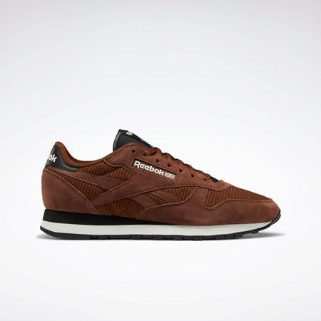 Reebok Classic Leather Shoes Brązowe Czarne | ULER-97120