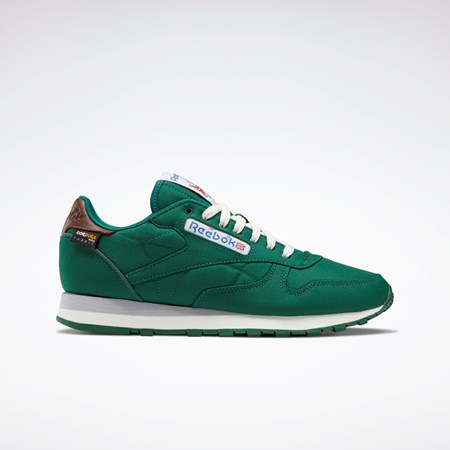 Reebok Classic Leather Shoes Ciemny Zielone Brązowe | DOEX-50971