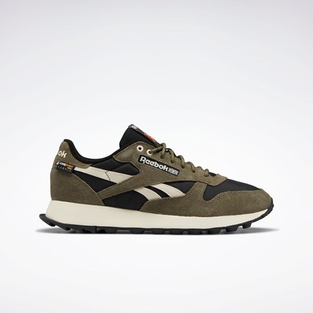 Reebok Classic Leather Shoes Czarne Zielone | RLMT-10365