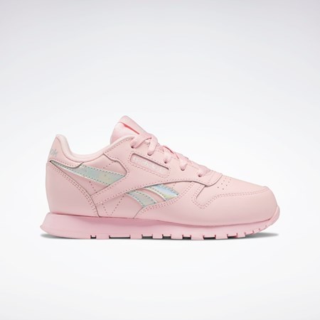 Reebok Classic Leather Shoes - Preschool Różowe Różowe Różowe | PUDW-27031