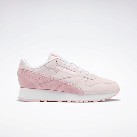 Reebok Classic Leather Shoes Różowe Różowe Białe | RIAY-92506