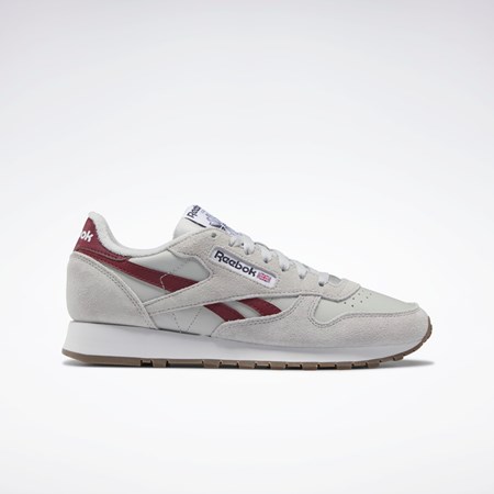 Reebok Classic Leather Shoes Szare Szare Bordowe | EIHJ-65819