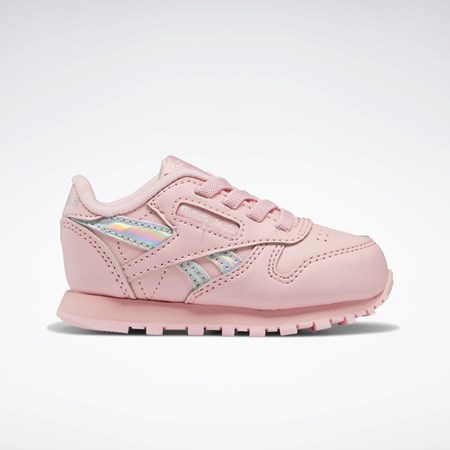 Reebok Classic Leather Shoes - Toddler Różowe Różowe Różowe | KHRP-72580