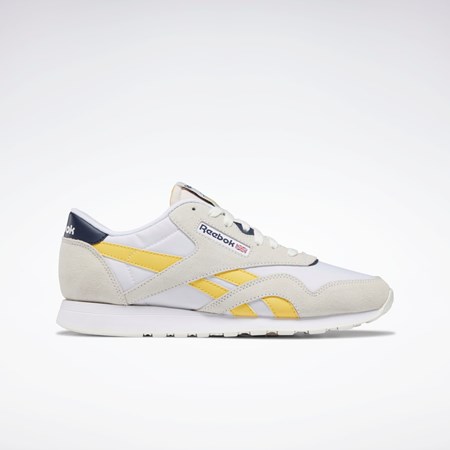 Reebok Classic Nylon Shoes Białe Granatowe | UQDM-13602