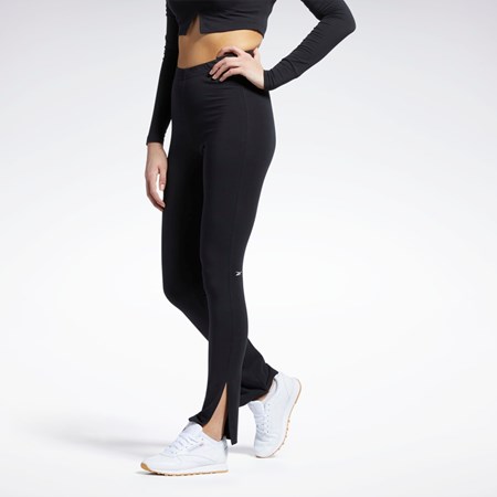 Reebok Classics Bawełniane Leggings Czarne | GILQ-06297