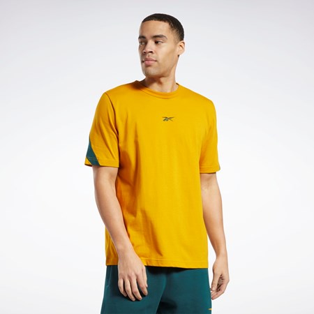 Reebok Classics Brand Proud T-Shirt Bright Ochre | MQLK-75194