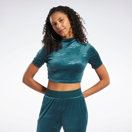 Reebok Classics Energy Tight Top Zielone | VCBQ-75648