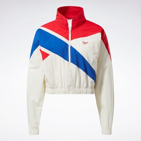 Reebok Classics Franchise Track Jacket Białe | DMXI-81502