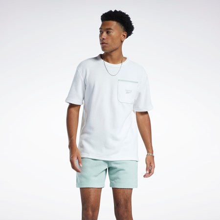 Reebok Classics Terry T-Shirt Chalk | EDUT-95130