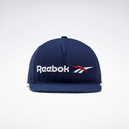 Reebok Classics Vector Płaskie Peak Hat Granatowe | FTJC-48932