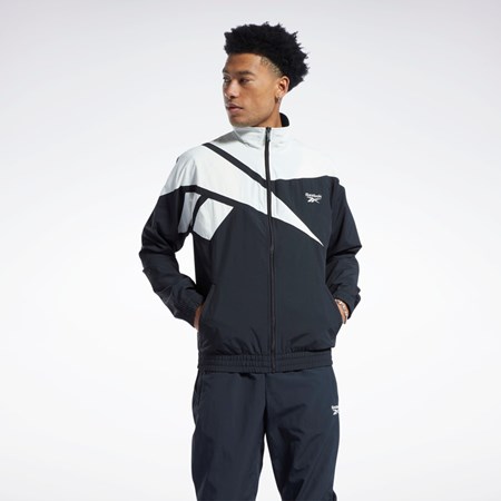 Reebok Classics Vector Track Jacket Czarne Czarne | AJOU-31790