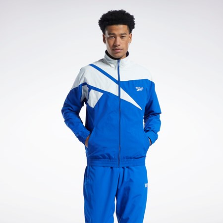 Reebok Classics Vector Track Jacket Niebieskie | FDHJ-07493