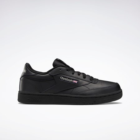 Reebok Club C Shoes - Grade School Czarne | JOVU-83169