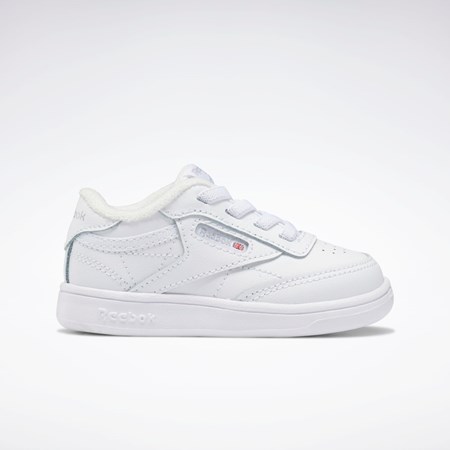 Reebok Club C Shoes - Toddler Białe Białe Białe | QBNM-60219