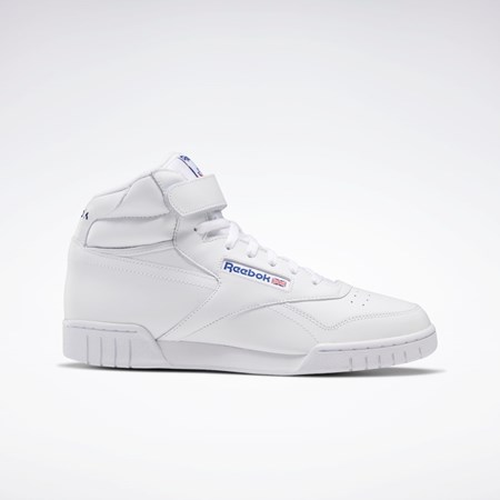 Reebok EX-O-FIT Hi Shoes Białe | IWTK-12673