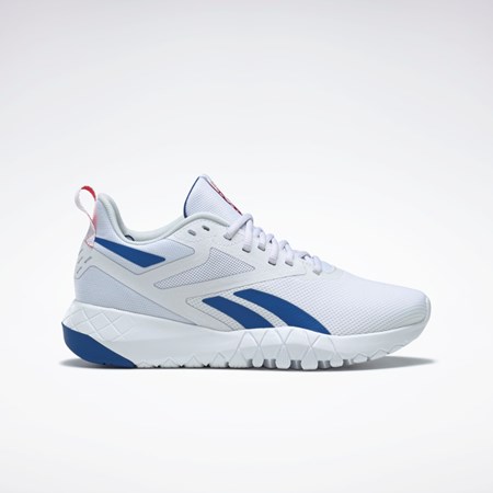 Reebok Flexagon Force 4 Treningowe Shoes Białe Niebieskie Czerwone | TQPL-65817