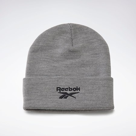 Reebok Foundation Logo Beanie Szare | MVLI-58916