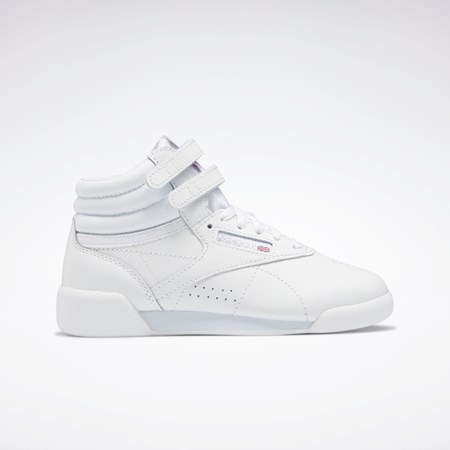 Reebok Freestyle Hi Shoes - Preschool Białe Białe Białe | HOSQ-30419