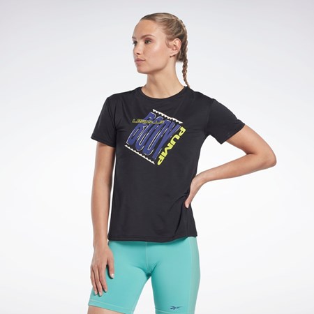 Reebok Les Mills® BodyPump® ACTIVCHILL Sportowe Tee Czarne | VHNF-70386