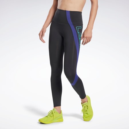 Reebok Les Mills® Vector Leggings Czarne | WUML-40718