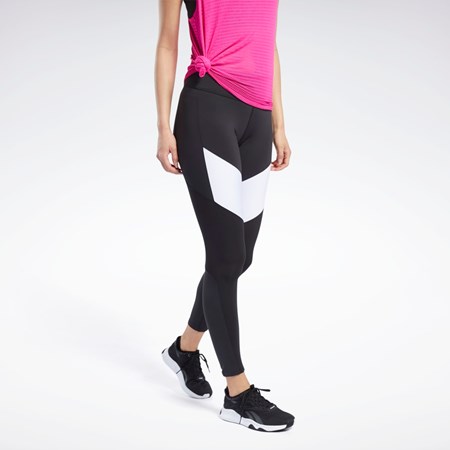 Reebok Lux 2 Leggings Czarne | VEOB-63804