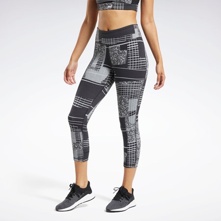 Reebok Lux 3/4 Length 2 Leggings Czarne Szare | PXIH-86395