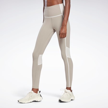 Reebok Lux High-Waisted Colorblock Tights Szare | NIGT-58960