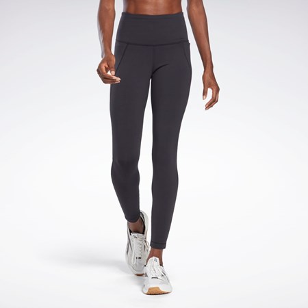 Reebok Lux High-Waisted Tights Czarne | SEWJ-95483