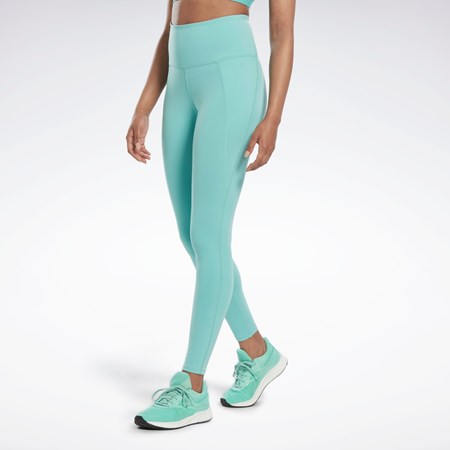 Reebok Lux High-Waisted Tights Semi Classic Teal | HKGQ-71983