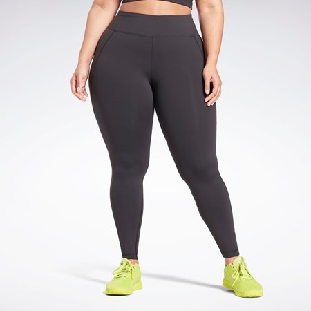 Reebok Lux Leggings (Plus Size) Czarne | CSVY-03291