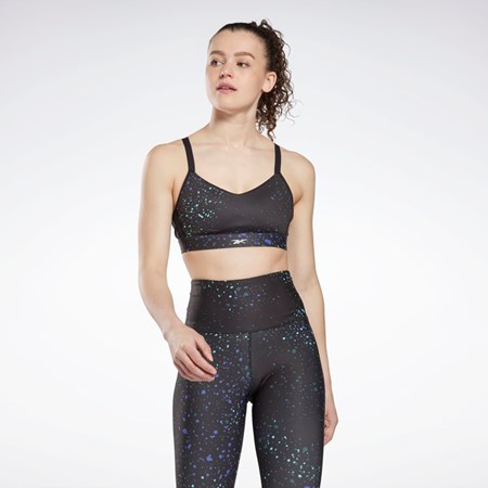 Reebok Lux Multi-Colored Speckle Z Paskami Bra Czarne | UKRD-97018