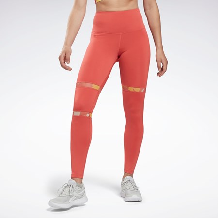 Reebok MYT Detail Leggings Rhodonite | MGOH-50278