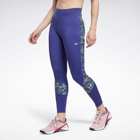 Reebok Modern Safari Leggings Fioletowe | JFEY-47582