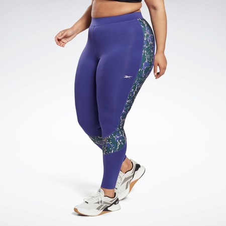 Reebok Modern Safari Leggings (Plus Size) Fioletowe | RZJW-65237