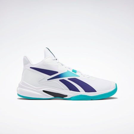 Reebok More Buckets Basketball Shoes Białe Fioletowe | CVME-28465