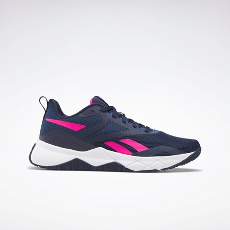 Reebok NFX Treningowe Shoes Granatowe Niebieskie Różowe | IBJH-83402