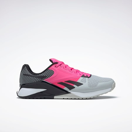 Reebok Nano 6000 Treningowe Shoes Szare Różowe Czarne | KTLB-80763