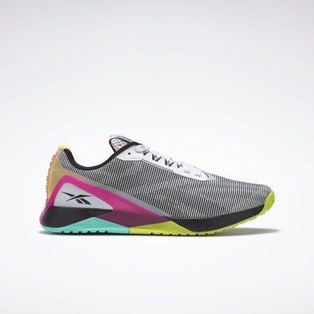 Reebok Nano X1 Grit Treningowe Shoes Białe Czarne Różowe | WKGI-91658