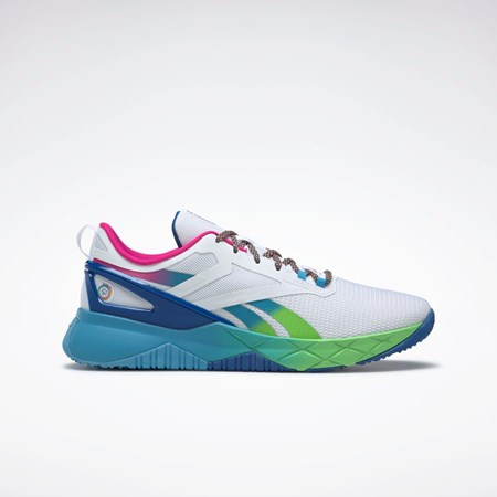 Reebok Nanoflex Parafit TR Shoes Białe Niebieskie Niebieskie | DZTC-41590