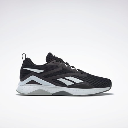 Reebok Nanoflex TR 2.0 Treningowe Shoes Czarne Białe Szare | OYFC-16742